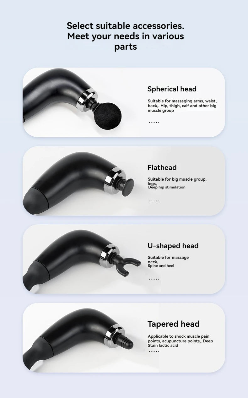 Smart Massage Gun Electric Massager Massage Hammer Rechargeable Home Handheld Hammer Back Artifact Body Massager