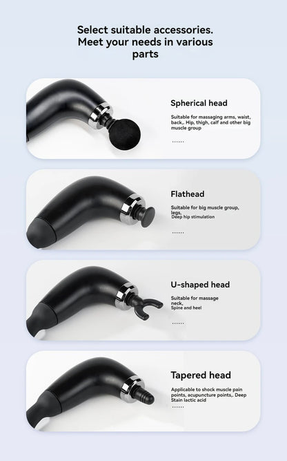 Smart Massage Gun Electric Massager Massage Hammer Rechargeable Home Handheld Hammer Back Artifact Body Massager