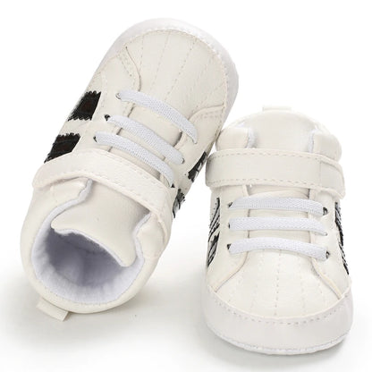 0-18M Baby Shoes Boy Newborn Infant Toddler Casual Comfort Cotton Sole Anti-slip PU Leather First Walkers Crawl Crib Shoes