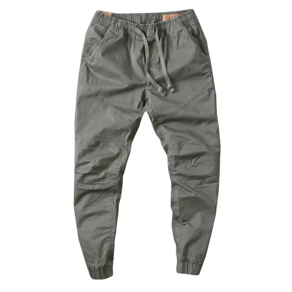 Stylish Joggers Pants Sporty Pure Color Slim Pants Solid Color Male Men Cargo Pants Men Clothes
