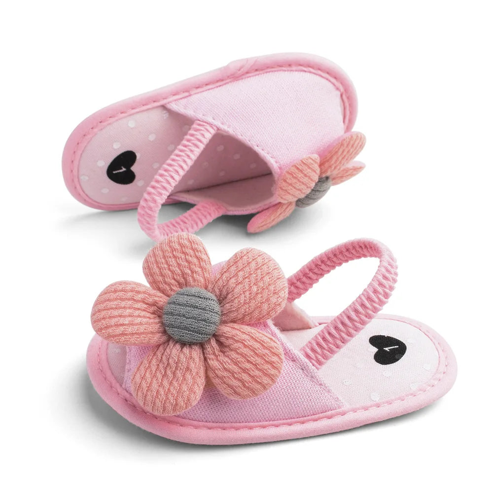Summer New Sunflower Baby Sandals Soft Bottom Baby Toddler Shoes 0-1 Years Old Baby Girls  Baby Shoes Girls  Baby Boy Shoes