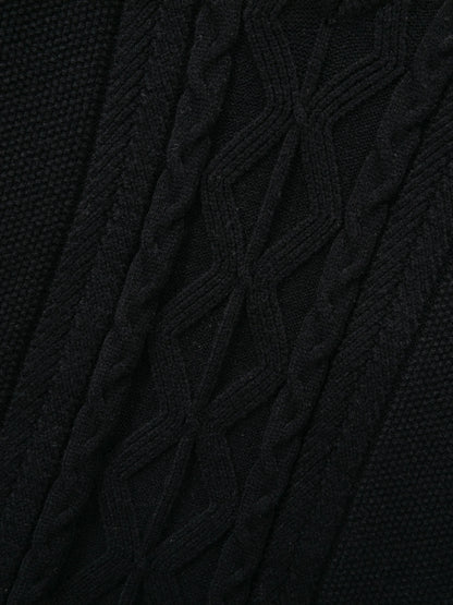 ShiSho original men's striped versatile home casual basic comfortable autumn & winter warm V-neck knitted sweater vest