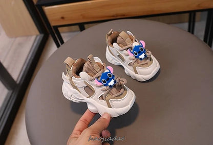 Mickey Minnie Baby Toddler Shoes For Boys Girls Breathable Mesh Little Kids Casual Sneakers Non-slip Children Sport Shoes