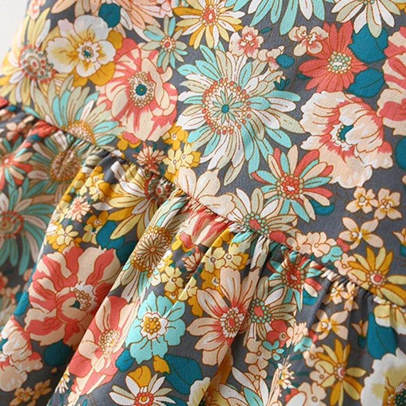 2Piece Sets Summer Toddler Girl Clothes Korean Fashion Flowers Cute Bow Sleeveless Princess Baby Dresses+ Sunhat Kids Dress BC136