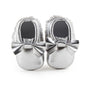 Meckior Baby Shoes Newborn Infant Boy Girl First Walker PU Sofe Sole Princess Bowknot Fringe Toddler Baby Crib Shoes Casual