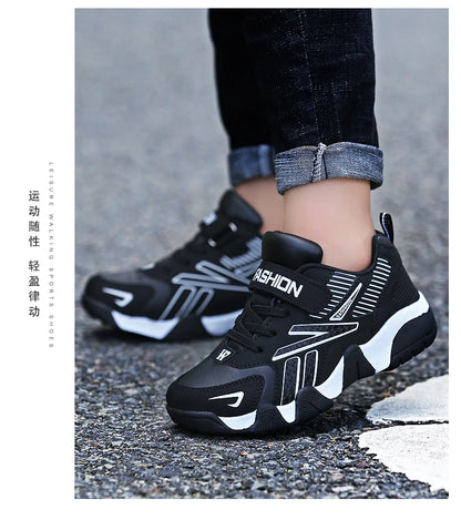 Sport Kids Sneakers Boys Casual Shoes for Children Leather Anti-slippery Fashion Tennis Infantil Menino Mesh Sneakers Shoes