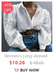 Women Chiffon Button Turtleneck Shirt Chic Elegant Floral Lace Fluffy Long Sleeve Top Fashion Hollow Oversize White Blouse 2025