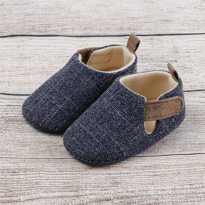 Meckior Casual Baby Boys Girls Shoes Soft Sole Rubber First Walkers Non-slip Solid Color Outdoor Infant Newborns Crib Shoes