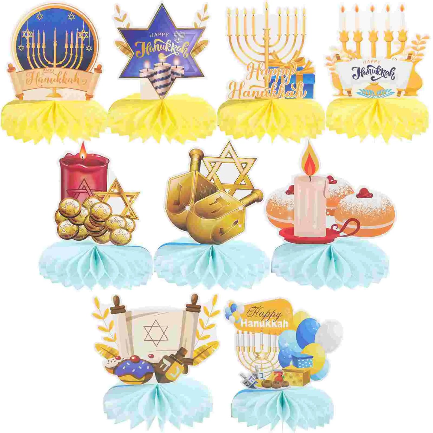 Hanukkah Party Decorations Honeycomb Centerpieces Table naments Holiday Supplies Festive Accessories Indoor Decor Layouts