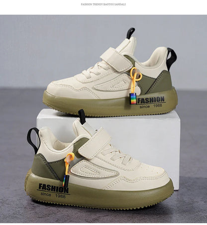 Children Sneakers Boys Shoes Leather Flat Kids Shoes for Lightweight Sports Running Tennis Boy Sneaker Walking Outdoor Shoes