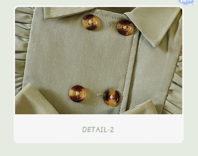 Wholesale Kids Girls Retro Solid Color Trench Belted Dress Double Breasted Elegant Summer Baby Dress