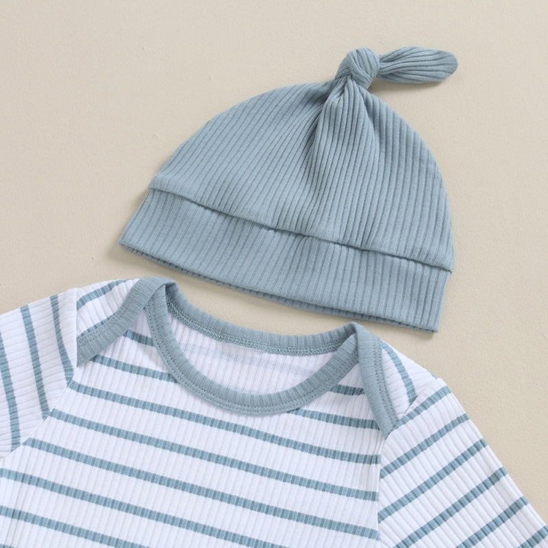 Mubi neo 0 to 18 Months Infant Set Newborn Baby Boy Clothing Top and Bottom Set Striped Children's Fashion for Babies Boy Outfits