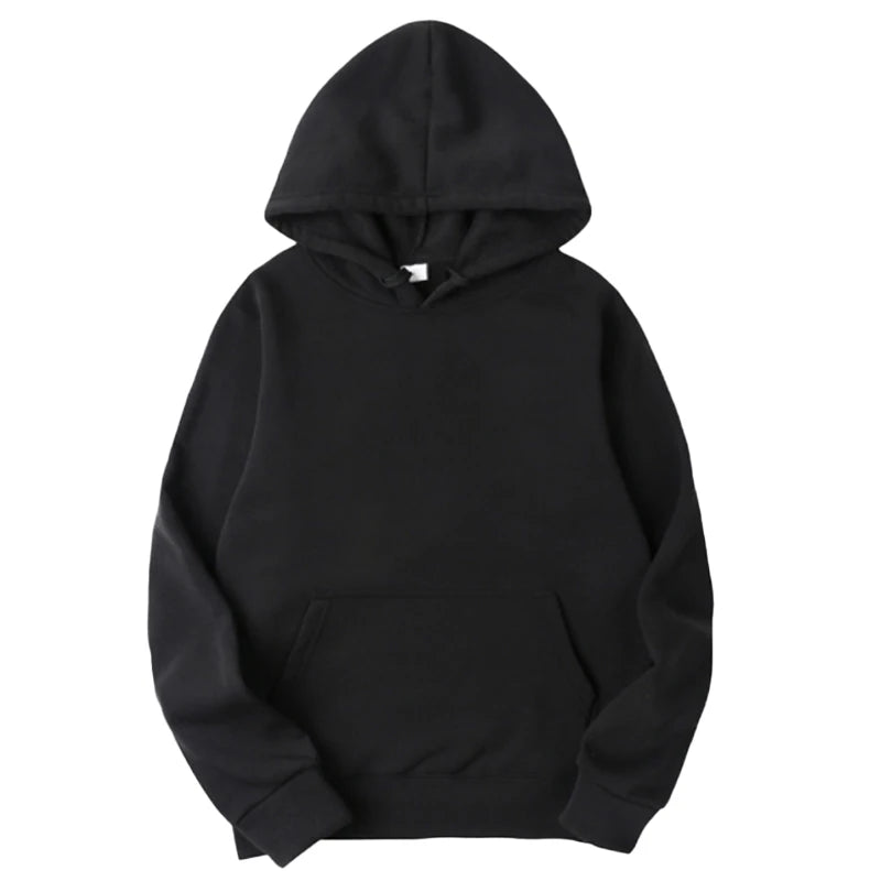 New Men's solid color hoodie autumn/winter fashion sportswear casual pullover couple street wear long sleeved top