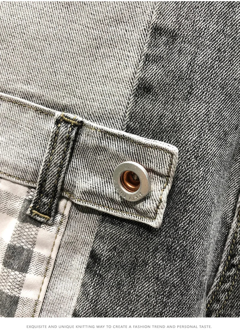 Pants Men Jeans Shorts Hole Streetwear Harajuku Slim Straight Denim Shorts Summer Casual Baggy Ripped Jeans for men clothing