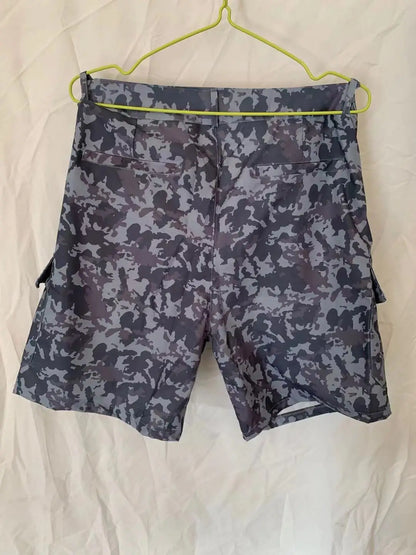 Summer Fashion Casual Tooling Shorts Men's Solid Loose Cotton Multi-pockets Cargo Pants Comfy Beach Sport Short Trousers for Men