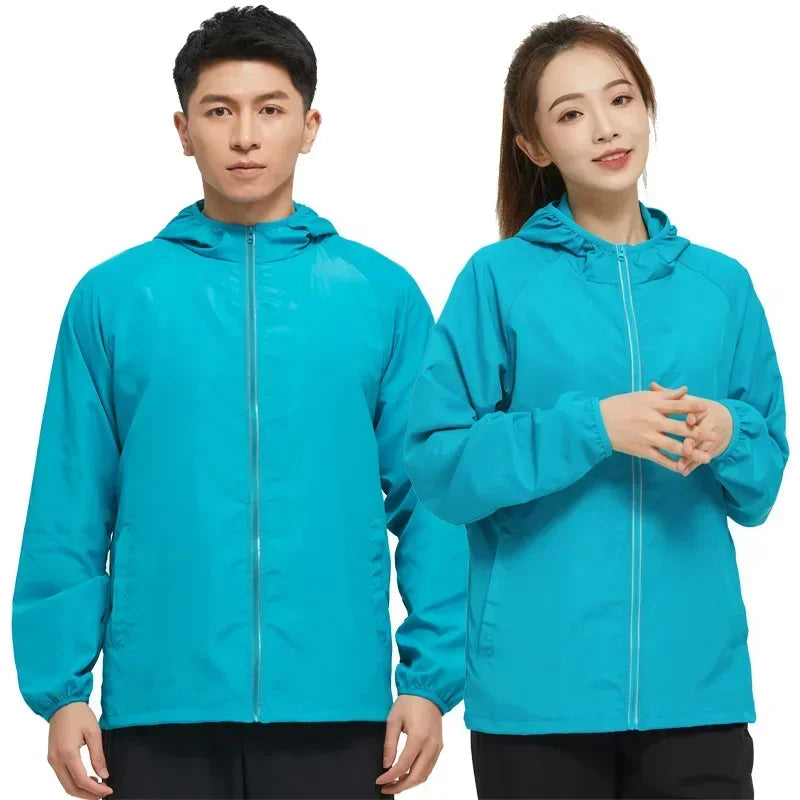 Men's Hiking Jackets Waterproof Women Sun Protection Windbreaker Camping Climbing Outdoor Coat Unisex Portable Clothes