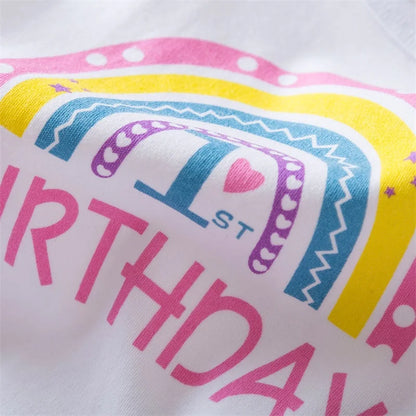 NewBorn Girls 1St Birthday Party Dress Princess 1 Year Old Ceremony Mesh Tutu Vestidos Infant Unicorn Christening Gowns