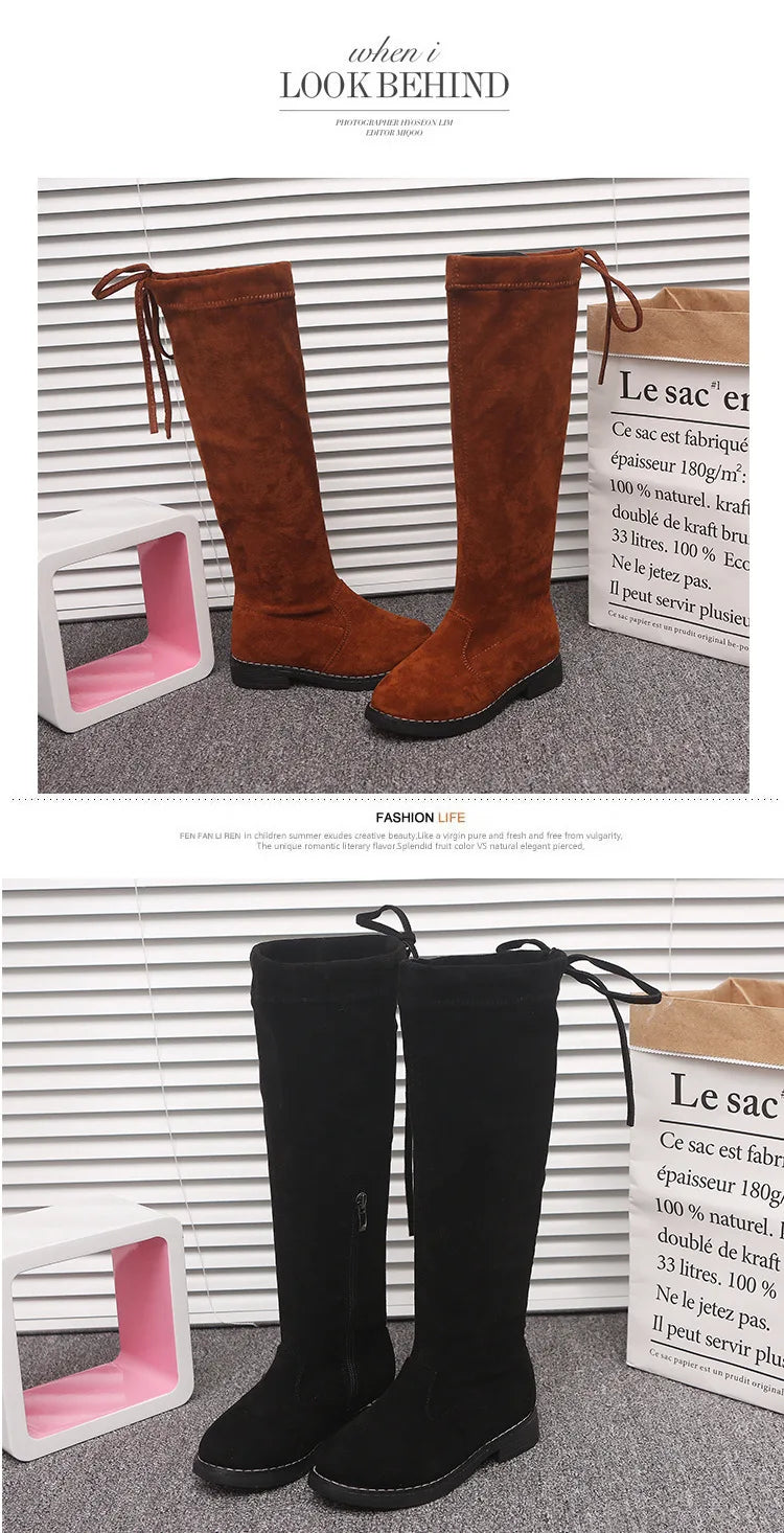 Children Over Knee Boots Girl Shoes Knee Fashion Children Boots Autumn And Winter Princess Girls Boots