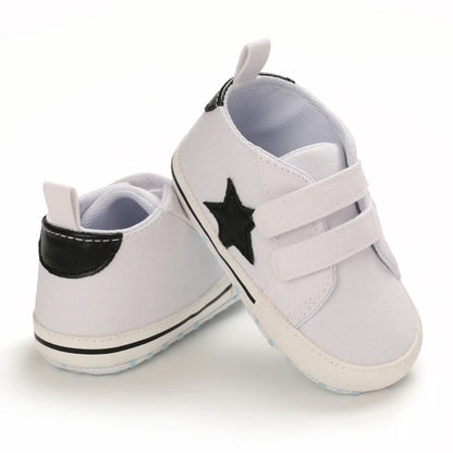 Hot Selling Baby Shoes Classic Soft Sole Shoes Newborn Casual Fashion Sports Shoes Infant Toddler  Solid Color Strips Crib Shoes