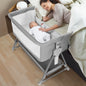 Bassinet for Babies Large Volume and Mobile with Storage Basket Bedside Sleepers for 0 to 6 Months Baby Infants