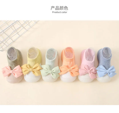Newborn Baby Shoes Boy Embroidery Pattern Nonslip Floor Socks Kids Girls Soft Rubber Sole Crib Toddler Booties Toddler Shoes