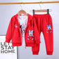 Baby Girls Boys Mickey Minnie Clothing Sets Spring Autumn Kids Outfits Hoodie +T-shirt + Pants Tracksuit Children Sport Suit