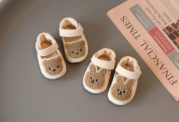 New Toddler Newborn Baby Shoes Boys' Girls' Slippers Pre walker Casual Shoes Winter Small Animals First Walkers