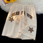 Summer Men Y2k Shorts Letter star Foam Print Shorts Casual Fashion Loose Sweatpants Gym Basketball Short Pants Streetwear 8XL