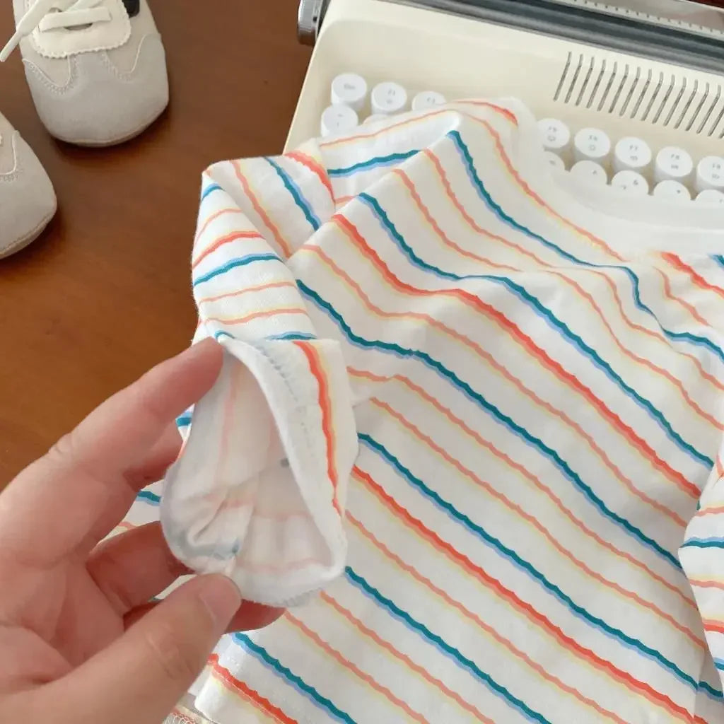 2025 Autumn Korean Baby Boys Girls Pants Cartoon Jeans Overalls Cute Bear Infant Toddler Kids Cotton Suspender Denim Jumpsuit