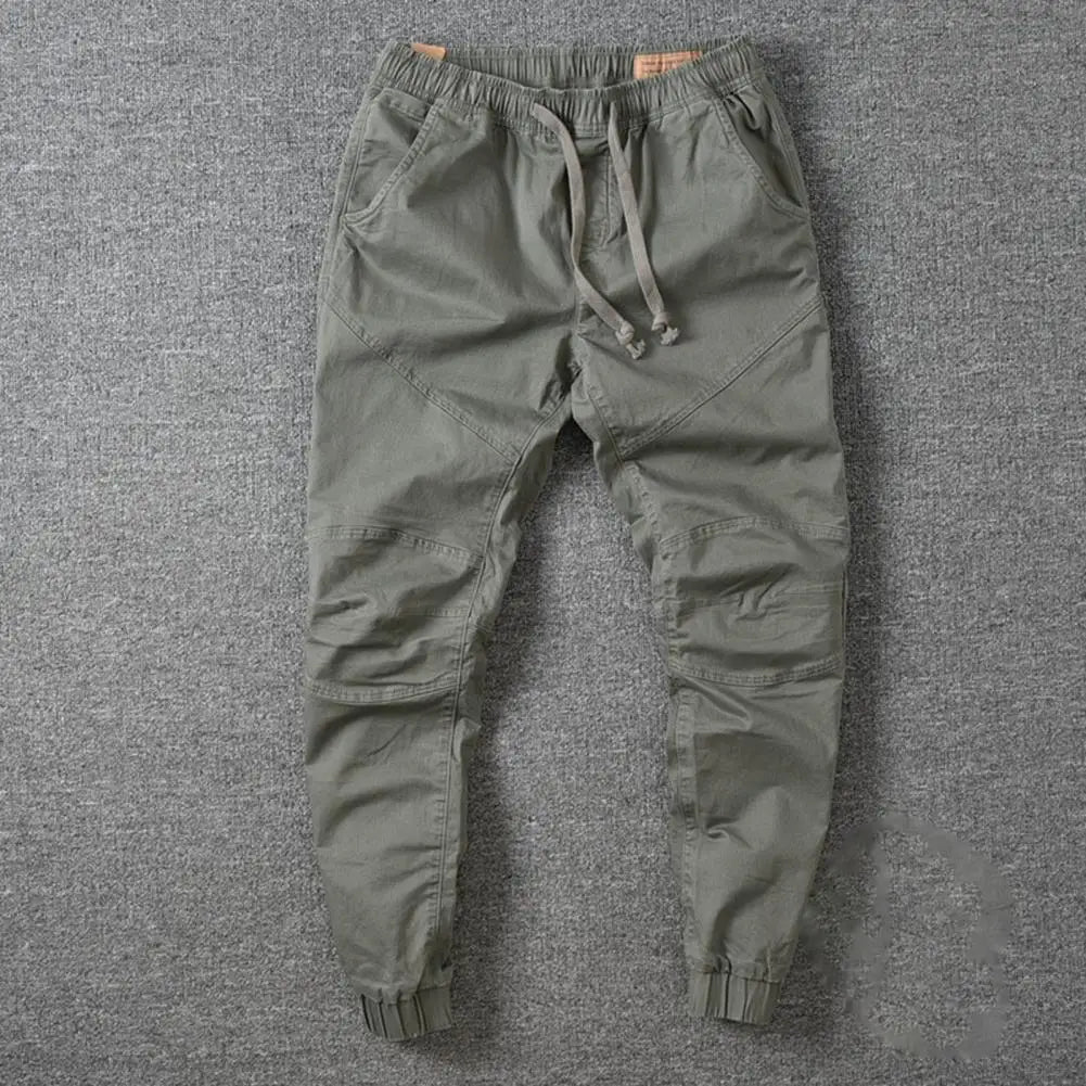 Stylish Joggers Pants Sporty Pure Color Slim Pants Solid Color Male Men Cargo Pants Men Clothes