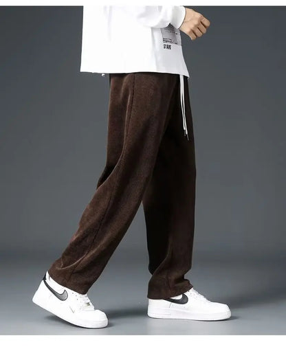 2025 New Design Spring Autumn Straight Sweatpants men baggy pants Men's pants joggers Male Loose Grey Casual Pants for men's