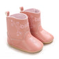 Baby Boots Made Of Soft PU and High-quality Cotton 2024 New Autumn and Winter Short Boots With Rubber Soles and Anti Slip Baby
