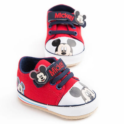 Disney 0-18M Baby Mickey Mouse  First Walkers Girl Newborn Baby Shoes Boy Fashion cartoon Mickey Shoes