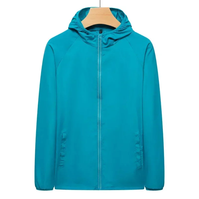 Men's Hiking Jackets Waterproof Women Sun Protection Windbreaker Camping Climbing Outdoor Coat Unisex Portable Clothes