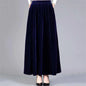 Skirt For Women Casual Skirt A-line Skirt Casual Outings Black Versatile Long Velvet Skirt A-line Skirt Daily Wear