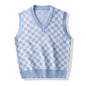 Men Knit Sweater Vest ins sweater vest Korean fashion clothes