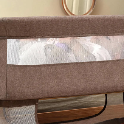 Baby Crib,3 in 1 Baby Bassinet Bedside Crib Adjustable Portable Bed for Infant, Baby Newborn Must Have Bed