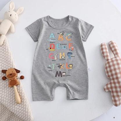 Newborn Baby Clothing Boy Girl baby clothes items Cotton Bodysuit Summer Short Sleeve Romper Infant Toddler sleepwear