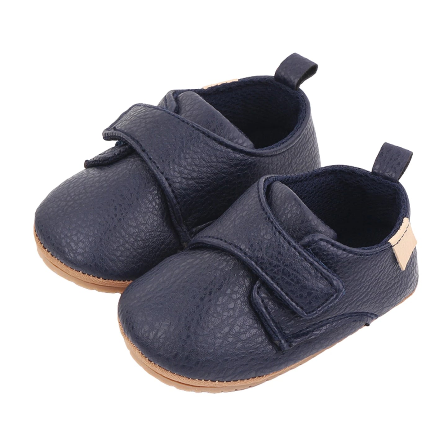 VISgogo Baby Shoes First Walkers PU Sneakers Soft Sole Cute Baby Casual Flats Infant Shoes for Newborn Girl Boys 0-18Months