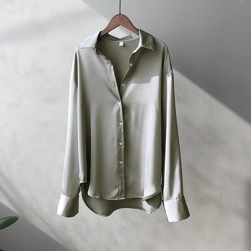 Fashion Spring Shirt And Blouses New Sweater Cardigans Woman Top Knitted Korean Long Sleeve Lapel Button Elegance Sweet Coats
