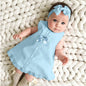 New Maxi Bow Dress+ headband Set Newborn Baby Girl Sleeveless Outfit Bowknot Ruffle Red Clothes Baby Summer Dresses For Girls
