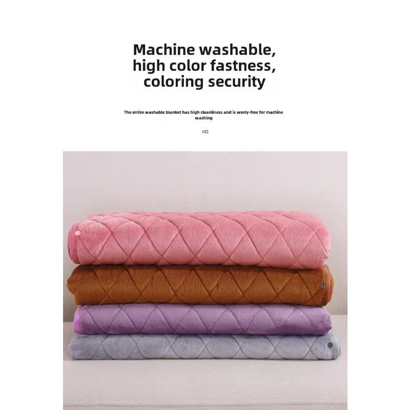 NEW USB Warmer Blankets Winter Shawl Heated Blanket Washable Thermal Heated Blanket Body Thicker Heater Bed Warmer Machine
