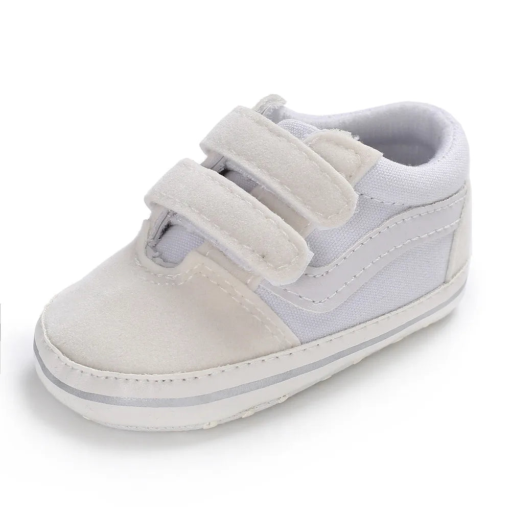Meckior New Baby Canvas Sneakers Anti-slip Soft Plaid Baby Boy Girl Shoes Newborns First Walkers Infant Baby Unisex Casual Shoes