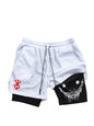 Berserk- Men's 2 in 1 Sports Shorts, Quick Dry Running Shorts, Gym & Fitness Training, Double Layer