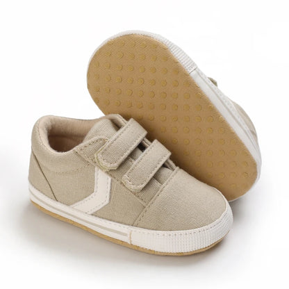 Hot Selling Baby Shoes Classic Soft Sole Shoes Newborn Casual Fashion Sports Shoes Infant Toddler  Solid Color Strips Crib Shoes