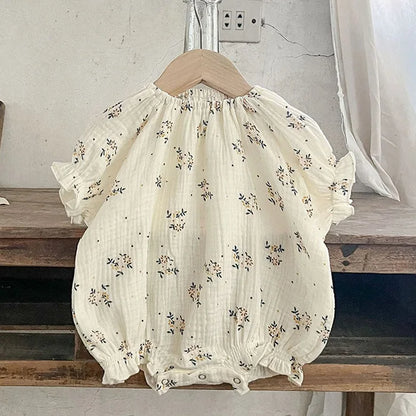 Korean Style Children Clothing Set Short Sleeved Cotton Printed T-Shirt+ Shorts Newborn Baby Girls Clothing Suit For Summer