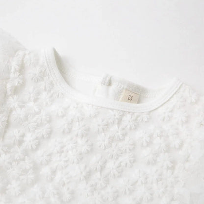 New Born Baby Girl Dress Clothes Christening Dress Classic Infant Baptism Wedding Tulle Dress for Spring Summer 0 3 6 Months