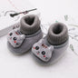 Winter Warm Newborn Baby Boy Girl Boots Cute Bear Soft Toddler Shoes First Walkers Anti-slip Booties Infant Fur Snow Boots 0-18M