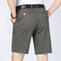 Classic Mens Cotton Shorts Men Stretch Casual Shorts Bermuda Knee Shorts Golf Sports Summer Cool Breathable Shorts Khaki Beige