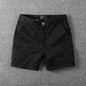Men's Casual Cotton Shorts Summer Solid Color Slim Fit Loose Fit Thin Three-quarter Length Pants  Workwear